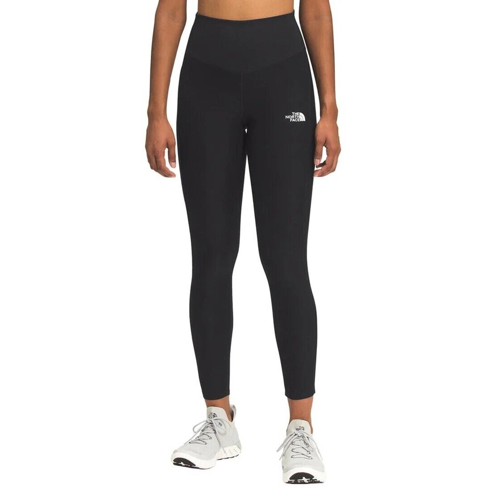 New w Tags! North Face Women Dune Sky 7/8 Tights Black Med Side Pocket High Rise